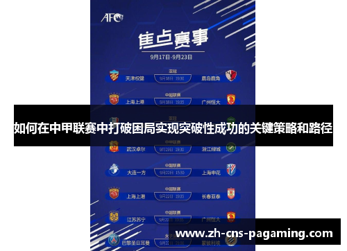 如何在中甲联赛中打破困局实现突破性成功的关键策略和路径