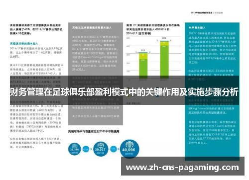 财务管理在足球俱乐部盈利模式中的关键作用及实施步骤分析
